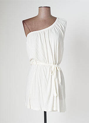 Robe courte sans manche sans manche blanc VILA femme