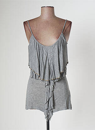 Top stretch manches longues gris VILA femme