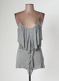 Top stretch manches longues gris VILA femme