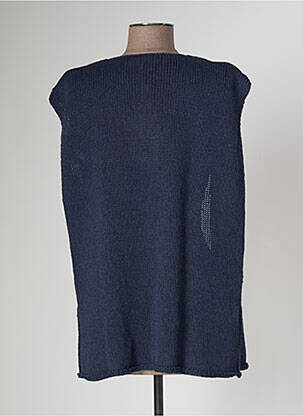Gilet sans manche coupe cintrée bleu MONTAGUT femme