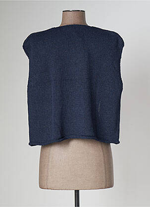 Gilet sans manche coupe cintrée bleu MONTAGUT femme