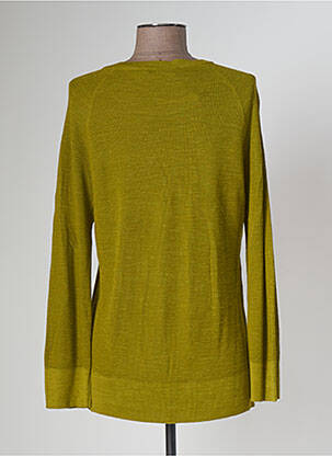 Pull tissage chiné manches longues vert POLES femme