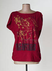 T-shirt rouge VILA pour femme seconde vue