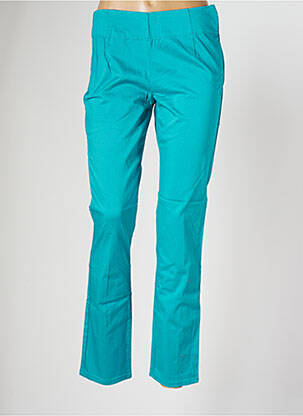 Pantalon droit stretch taille normale bleu LA FIANCEE DU MEKONG femme