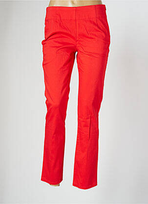 Pantalon droit stretch taille normale orange LA FIANCEE DU MEKONG femme