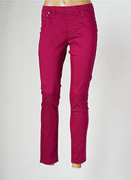 Pantalon slim broderie rivets taille normale violet LA FIANCEE DU MEKONG femme