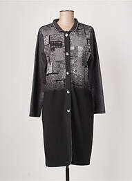 Robe mi-longue manches longues manches longues noir LO! LES FILLES femme