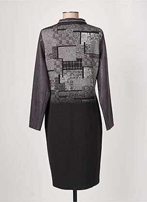 Robe mi-longue manches longues manches longues noir LO! LES FILLES femme
