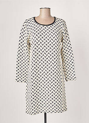 Robe pull stretch manches longues beige LO! LES FILLES femme