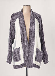 Gilet manches longues stretch gris ODEMAI femme
