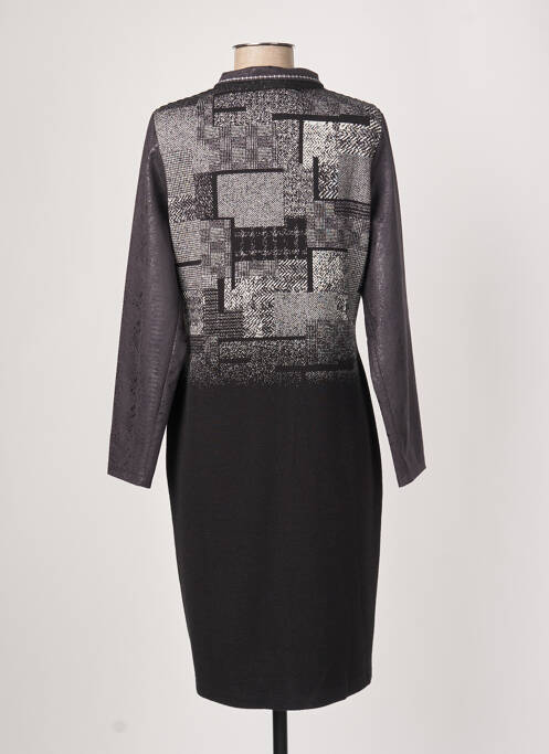 Robe mi-longue manches longues manches longues noir LO! LES FILLES femme
