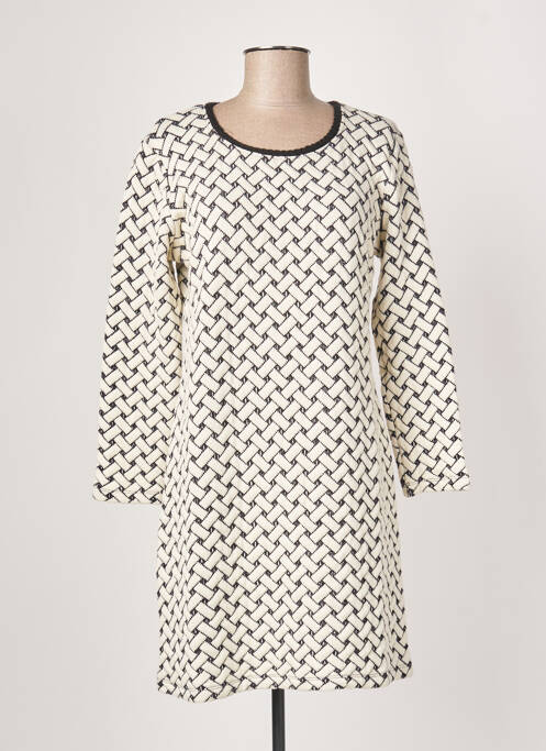 Robe pull stretch manches longues beige LO! LES FILLES femme