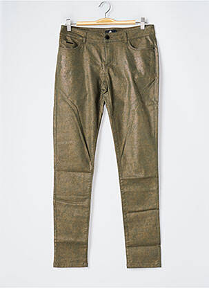 Pantalon slim stretch taille normale vert ONE STEP femme