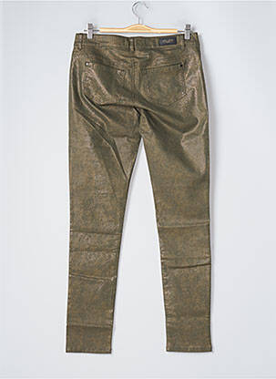Pantalon slim stretch taille normale vert ONE STEP femme