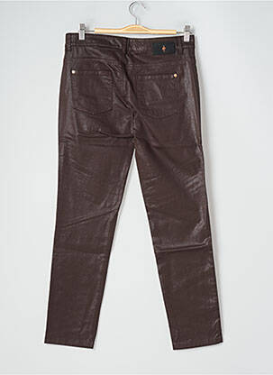 Pantalon slim taille normale taille normale marron ONE STEP femme