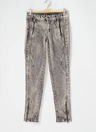 Jeans coupe slim slim taille normale gris ONE STEP femme