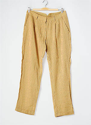Pantalon slim jaune INDI & COLD pour femme