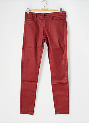 Pantalon slim rouge ONE STEP pour femme