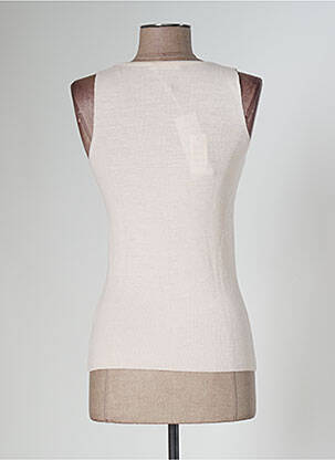 Top stretch sans manche rose POLES femme