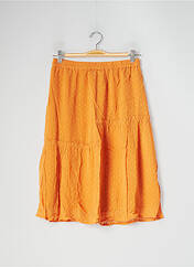 Jupe mi-longue orange SPARKZ pour femme seconde vue