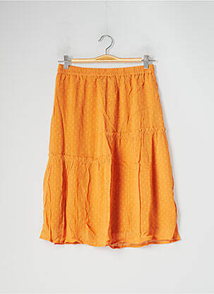 Jupe mi-longue orange SPARKZ pour femme