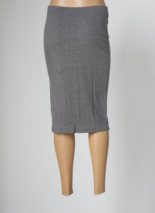 Jupe mi-longue gris SPARKZ pour femme