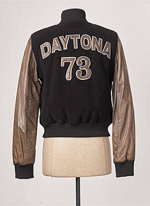 Blouson fermeture pressionnée noir DAYTONA femme