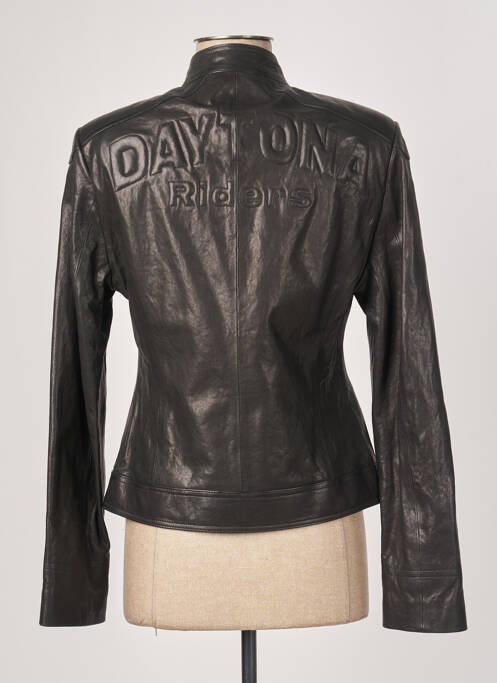 Veste en cuir noir DAYTONA pour femme