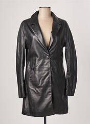 Manteau long noir ROSE GARDEN pour femme seconde vue