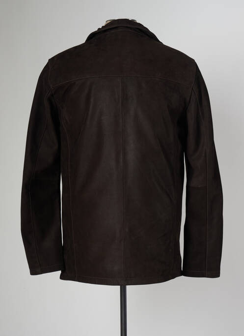 Veste en cuir marron DAYTONA pour homme