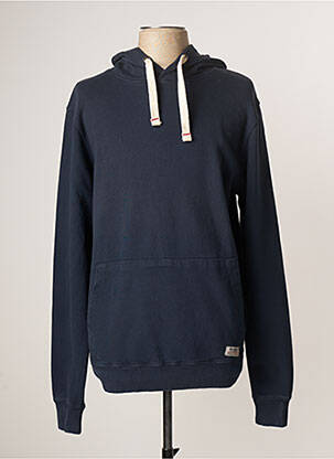 Sweat-shirt à capuche bleu DAYTONA pour homme