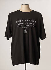 T-shirt noir IRON AND RESIN pour homme seconde vue