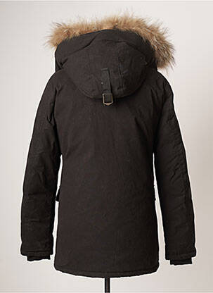 Parka manches longues a capuche noir DAYTONA homme