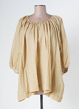 Blouse légère et transparente manches 3/4 vert SCHOOL RAG femme