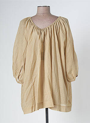 Blouse légère et transparente manches 3/4 vert SCHOOL RAG femme