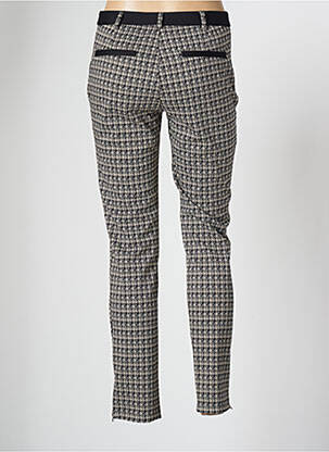 Pantalon chino fermeture zippée sous rabat boutonné taille normale noir LOLA ESPELETA femme