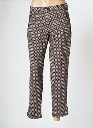 Pantalon 7/8 stretch taille normale marron FREEMAN T.PORTER femme
