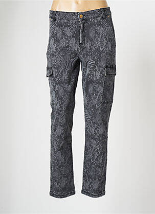 Pantalon cargo gris DESIGUAL pour femme