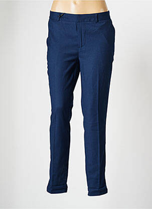 Pantalon chino bleu TEDDY SMITH pour femme