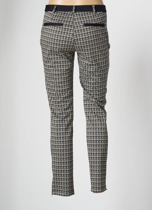 Pantalon chino fermeture zippée sous rabat boutonné taille normale noir LOLA ESPELETA femme