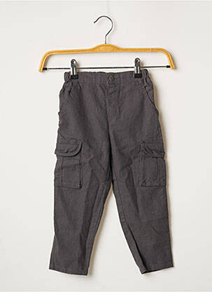 Pantalon droit poches taille élastique gris 3 POMMES garcon
