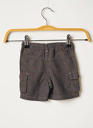 Bermuda multipoches taille ajustable gris 3 POMMES garçon