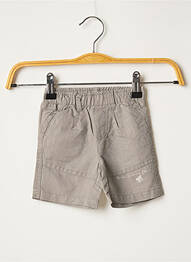 Bermuda taille élastique taille élastique gris 3 POMMES garcon
