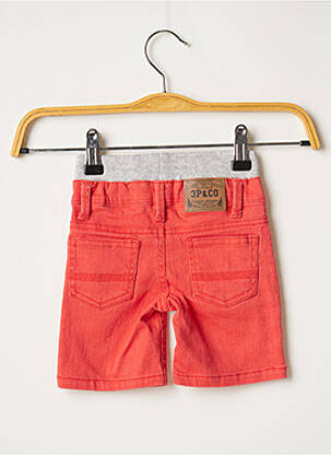Bermuda taille élastique taille élastique rouge 3 POMMES garçon