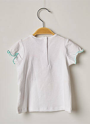 T-shirt coupe cintrée manches courtes blanc 3 POMMES fille