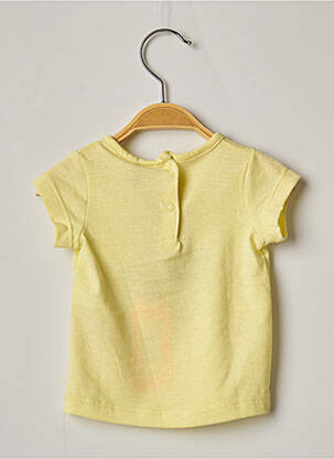 T-shirt coupe cintrée manches courtes jaune 3 POMMES fille