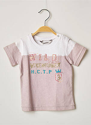 T-shirt coupe cintrée manches courtes rose 3 POMMES fille