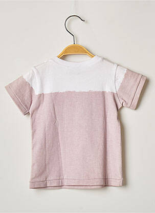T-shirt coupe cintrée manches courtes rose 3 POMMES fille