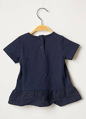 T-shirt coupe cintrée manches courtes bleu 3 POMMES fille