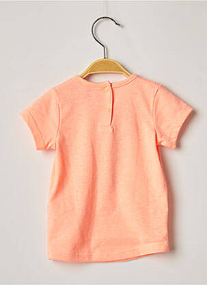 T-shirt coupe cintrée manches courtes orange 3 POMMES fille
